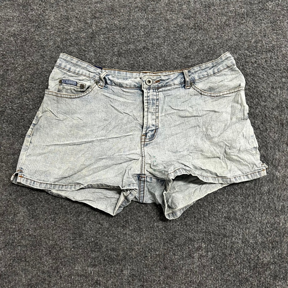 Bluenotes Denim Shorts Womens Size 32 Light Wash Casual Stretch Cotton Summer